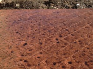 Stamped patio